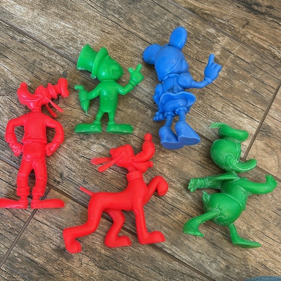 Louis & Marx 1971 Plastic Disney Figure Mickey Donald Goofy pluto jiminy cricket - Picture 2 of 5